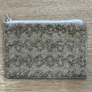 Amanda Smith silver beaded pochette vintage